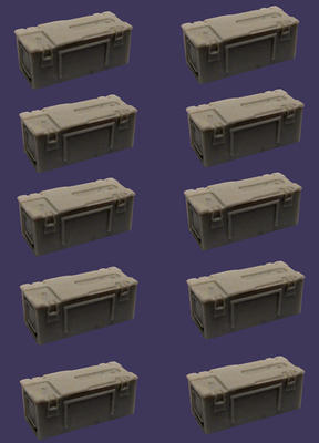 Ammo Box 25-pr. Q.F. gun Shell P59