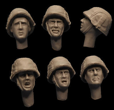 German Camo Cover Helmet Heads