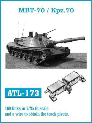 MBT-70 / Kpz.70 : 160 links in 1/35 th scale and a wire to obtain the track pivots....
