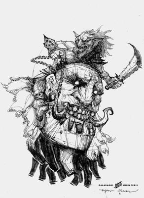 Siege Giant with Goblin