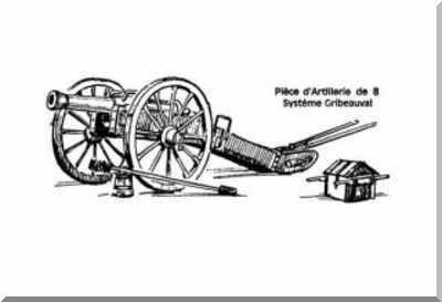 French 8lb Cannon - Gribeauval Canon