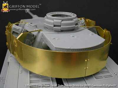 Early Type Turret Side Armor Skirts for WW II German Pz.Kpfw.IV