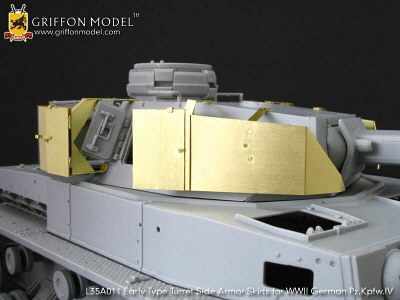 Early Type Turret Side Armor Skirts for WW II German Pz.Kpfw.IV
