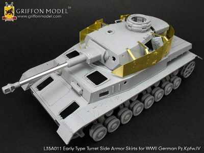Early Type Turret Side Armor Skirts for WW II German Pz.Kpfw.IV
