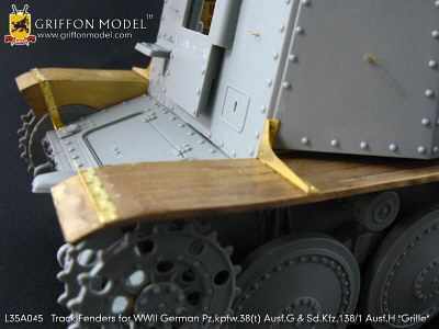 Track Fenders for WW II German Pz.Kpfw.38(t) Ausf.G & Sd.Kfz.138/1 Ausf.H Grille
