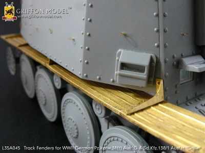 Track Fenders for WW II German Pz.Kpfw.38(t) Ausf.G & Sd.Kfz.138/1 Ausf.H Grille