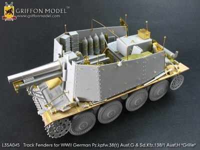 Track Fenders for WW II German Pz.Kpfw.38(t) Ausf.G & Sd.Kfz.138/1 Ausf.H Grille