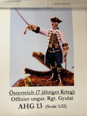 Austrian Infantry 1759 Officer Gyulai Regt