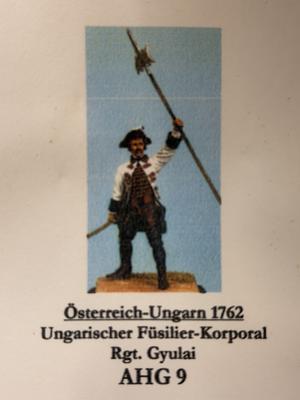 Austrian Infantry 1762 Corporal Gyulai Regt