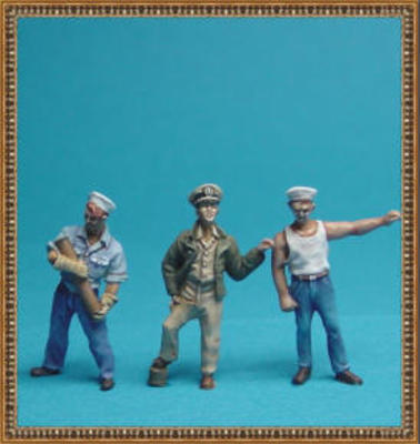 US Navy Gun Crew 1943 (3 figures) Set.1