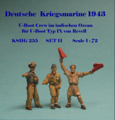 Boat crew in the Indian Ocean for submarine type IX of Revell SET II 1943