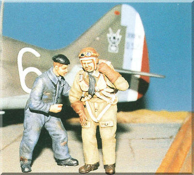 French Pilot & Mechanic WWII