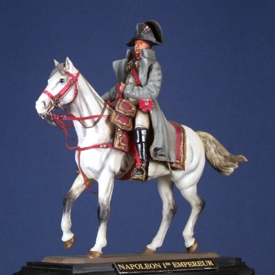 Napoleon 1st in Overcoat Guard Chasseurs uniform