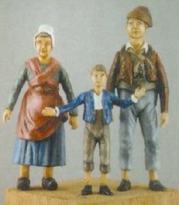 Peasent Couple with Child
