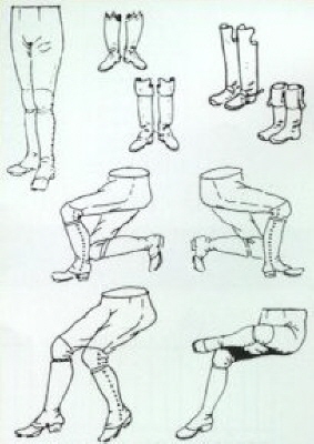 Legs & Boots -7 pairs of legs, 2 pairs of boots