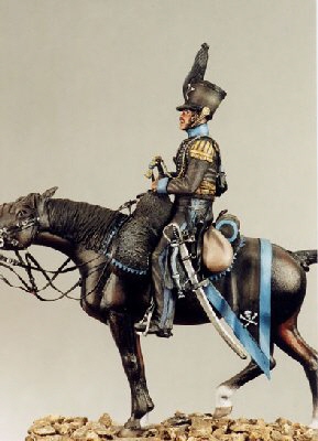 Mounted Brunswick Hussars 1813 Officer Soldier or Trumpeter