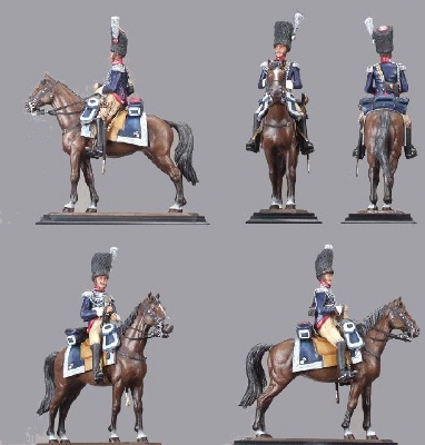 Cuirassiers Napolitians de la Garde Royale . 1815.