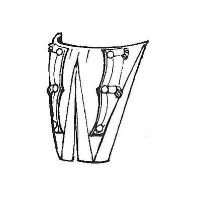 Coat Tails - Long, vertical braided pockets