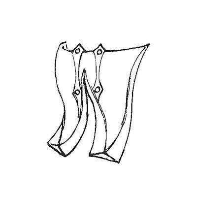 Riders Coat Tails - Long, "a la Soubise", false turnbacks