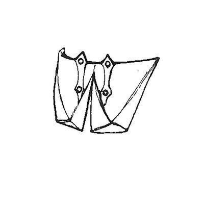 Coat Tails - Short "a la Soubise" false turnbacks