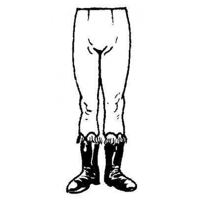 Legs - Drum Major attention, Hungarian boots