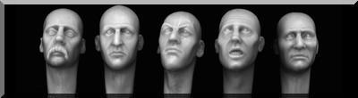 5 more heads for 1:32/54mm figures