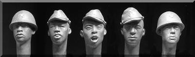 5 Heads Imperial Japanese Army and Navy WWII