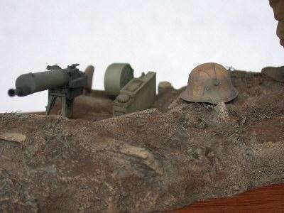 Private 4th Battalion Tank Corps 1918 with Maxim 08/15 MG