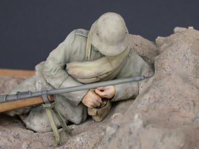 German Anti-Tank Gunner, Prussian 27th Reserve Infantry Regt. 1918