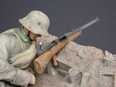 German Anti-Tank Gunner, Prussian 27th Reserve Infantry Regt. 1918