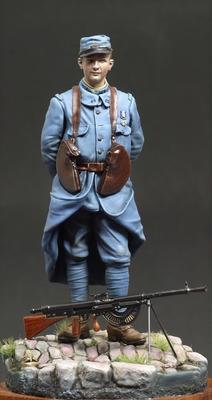 French Infantryman Chauchat MG Gunner, 62nd Regiment