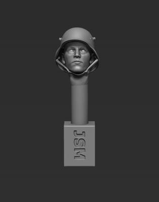 German Head  M1916 Helmet
