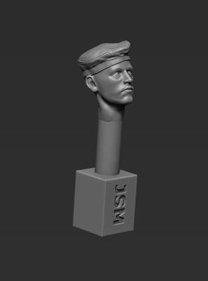 German Head - Field Cap - Back to Front