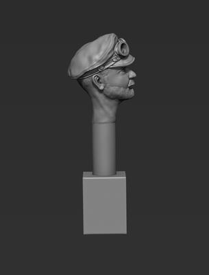 Head - Prussian Driver with Field Cap M08 & Goggles (38MTH)