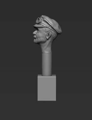 Head - Prussian Driver with Field Cap M08 & Goggles (38MTH)