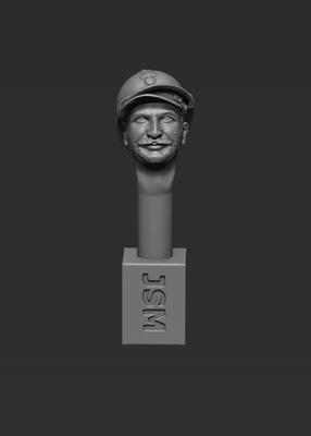 Head - Adrian Helmet with Kepi Underneath (A Head 34MCG)