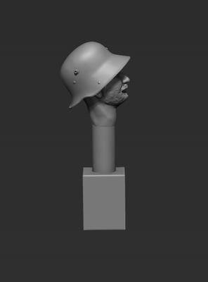 Head - M16 Helmet - Back-to-Front (A Head 34MCG)
