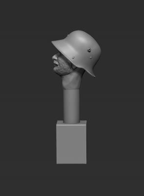 Head - M16 Helmet - Back-to-Front (A Head 34MCG)