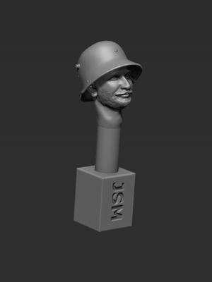 Head - M16 Helmet - Back-to-Front (A Head 34MCG)