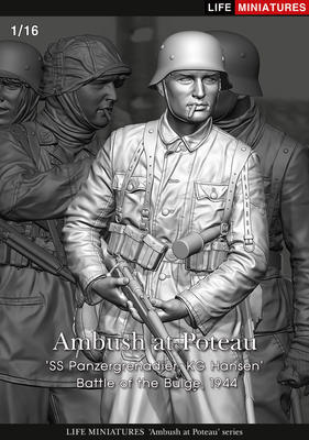 Ambush at Poteau  'SS Panzergrenadier, KG Hansen'  Battle of the Bulge, 1944   (1/16 scale)
