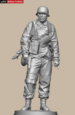 Ambush at Poteau, MG 42 gunner of KG Hansen, Battle of the Bulge 1944