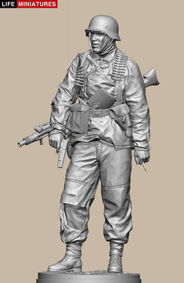 Ambush at Poteau, MG 42 gunner of KG Hansen, Battle of the Bulge 1944