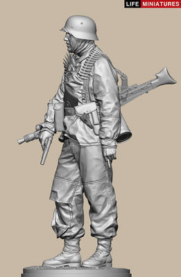 Ambush at Poteau, MG 42 gunner of KG Hansen, Battle of the Bulge 1944