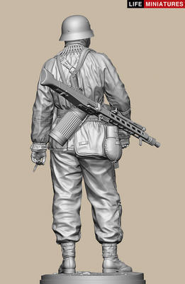 Ambush at Poteau, MG 42 gunner of KG Hansen, Battle of the Bulge 1944