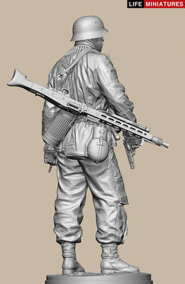 Ambush at Poteau, MG 42 gunner of KG Hansen, Battle of the Bulge 1944