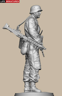 Ambush at Poteau, MG 42 gunner of KG Hansen, Battle of the Bulge 1944