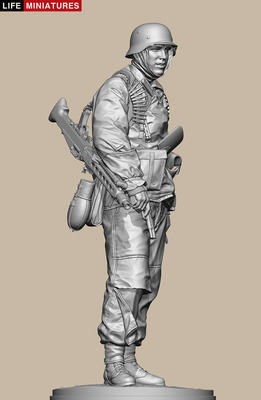 Ambush at Poteau, MG 42 gunner of KG Hansen, Battle of the Bulge 1944