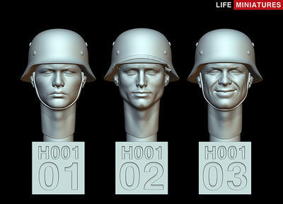 WW2 German Heads Set No.1