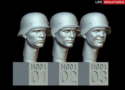 WW2 German Heads Set No.1
