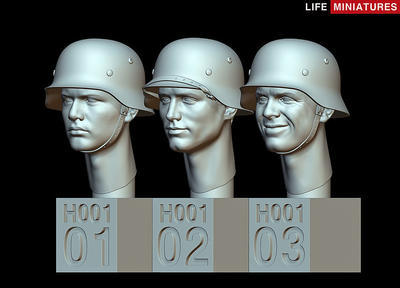 WW2 German Heads Set No.1